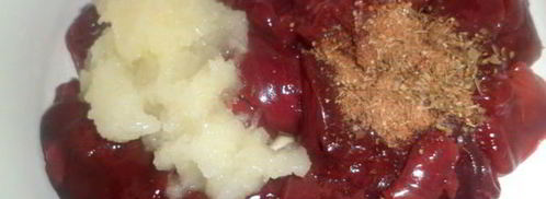 печень со стрелками чеснока. Шаг 5