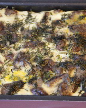 Печень в сметанной заливке