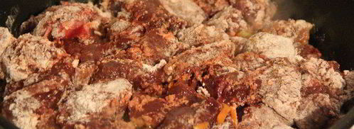 печень в сметанной заливке. Шаг 3