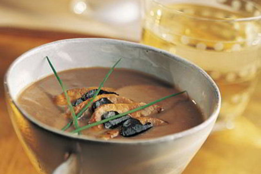 Рецепт пюре из каштанов с гусиной печенью