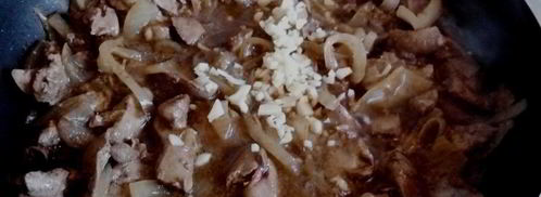 тушеная куриная печень. Шаг 8