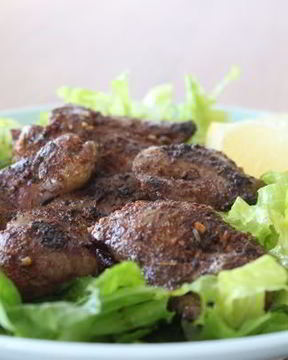 Жареная куриная печень