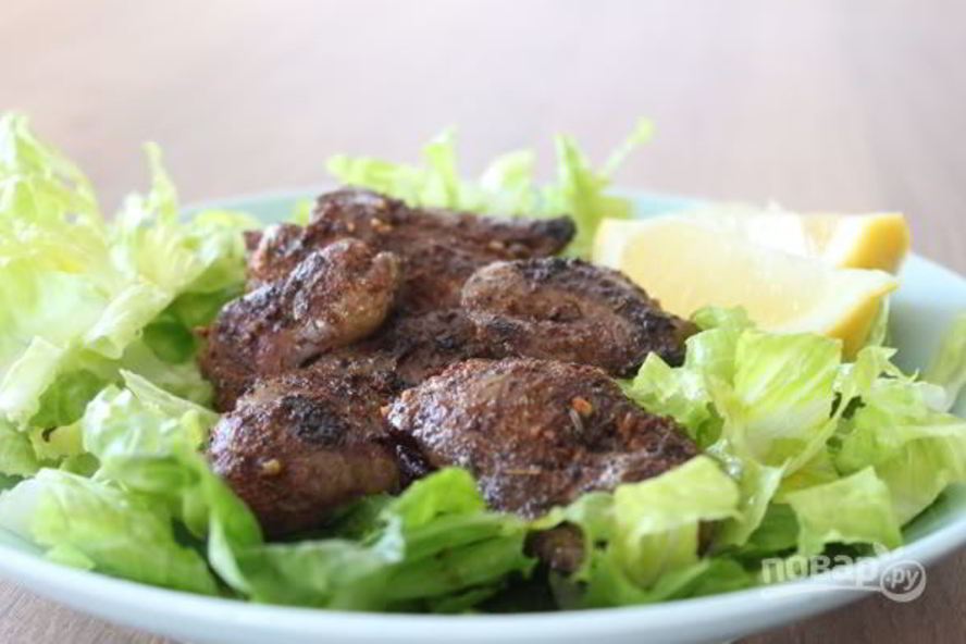 Рецепт жареной куриной печени