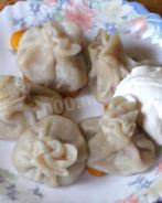 Китайские пельмени с креветками грибами и мясным фаршем