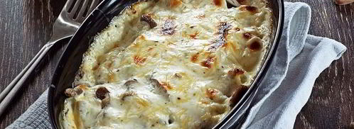 пельмени с опятами и сыром в духовке. Шаг 13