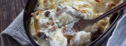 пельмени с опятами и сыром в духовке. Шаг 14