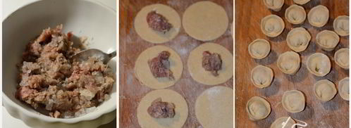 пельмени сибирские с мясом и с рыбой. Шаг 5