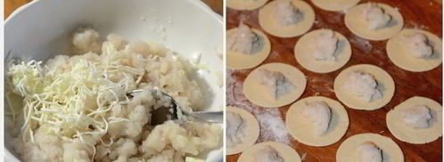 пельмени сибирские с мясом и с рыбой. Шаг 6