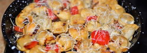 жареные пельмени с сыром. Шаг 7