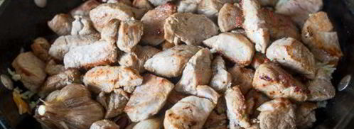 быстрый плов со свининой и фасолью. Шаг 9