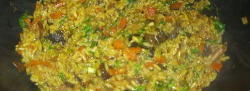 грибной плов. Шаг 8