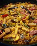 Испанская овощная паэлья