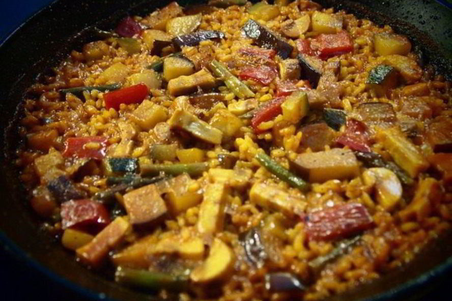 Рецепт испанской овощной паэльи