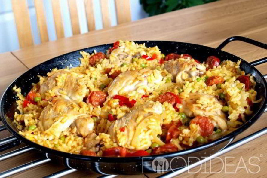Рецепт паэльи с курицей