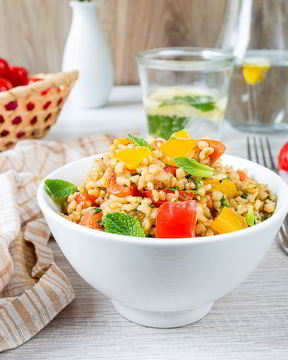 Пилав из булгура с овощами