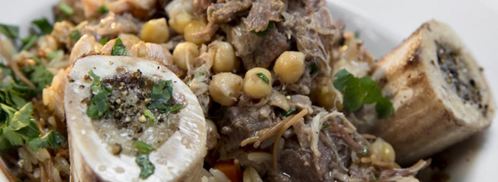 пилав с тушенкой и вареным нутом. Шаг 7