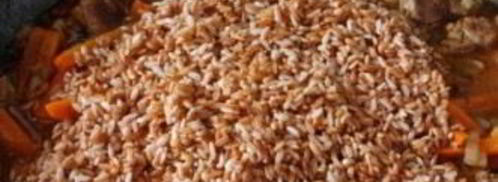 плов из бурого риса со свининой. Шаг 10