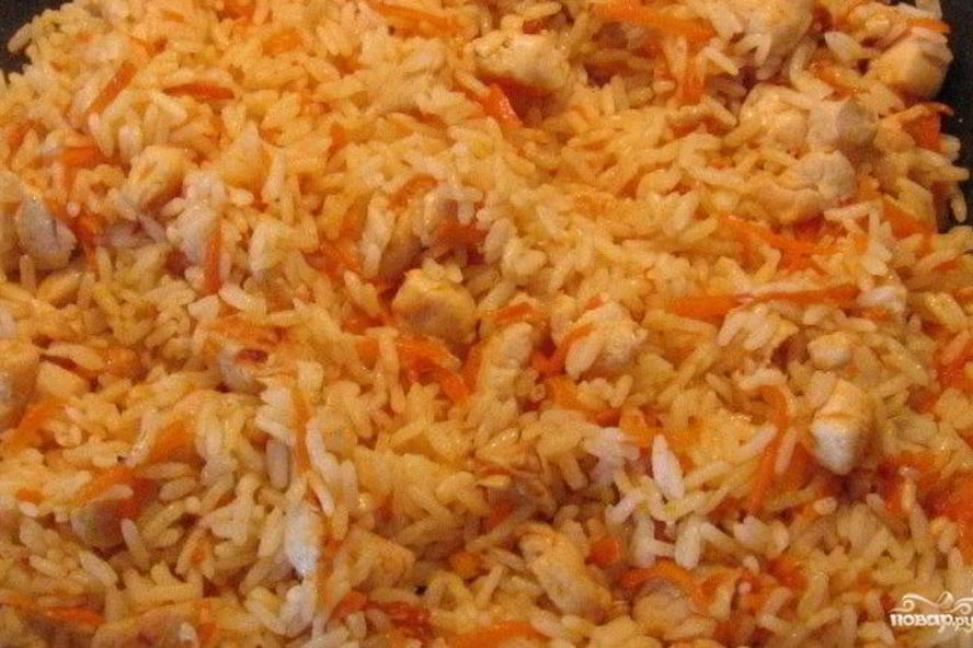 Рецепт плова с курицей в кастрюле