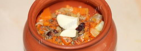 плов со свининой в горшочках. Шаг 10