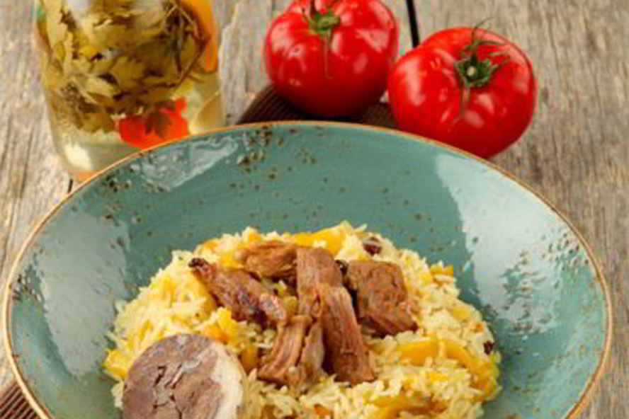 Рецепт плова той оши с нутом и изюмом