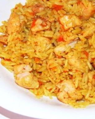 Плов в духовке с курицей