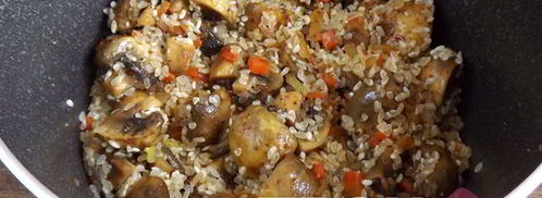 постный плов с грибами. Шаг 8