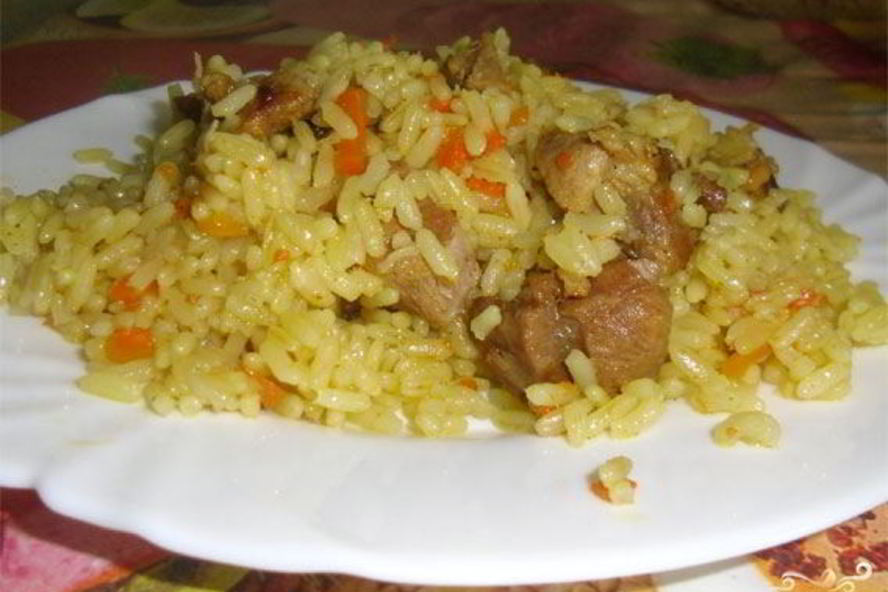 Рецепт рассыпчатого плова из свинины
