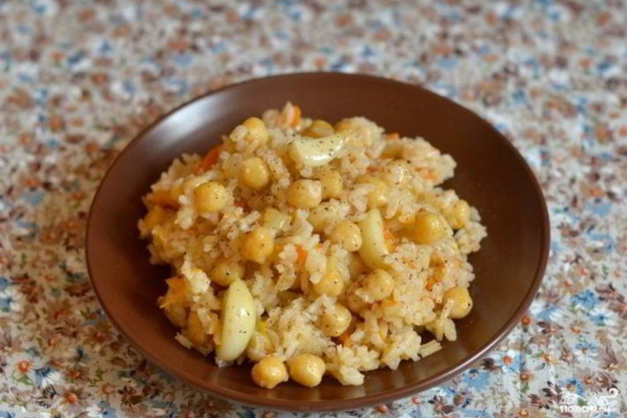 Рецепт вегетарианского плова с нутом