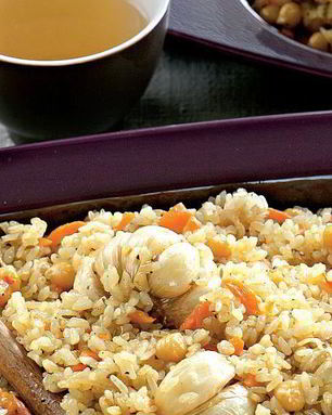 Вегетарианский плов с зирой