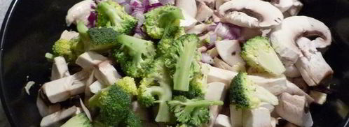 грибное рагу с куриной грудкой и макаронами. Шаг 5