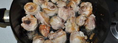 куриное рагу с грибами и томатным соком. Шаг 3