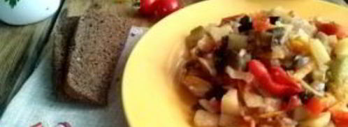 овощное рагу с баклажанами и кабачками. Шаг 7