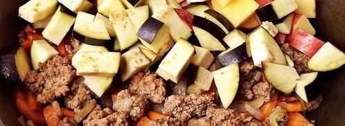 овощное рагу с фаршем и кабачками. Шаг 7