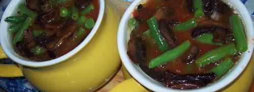 овощное рагу с грибами в горшочке. Шаг 6