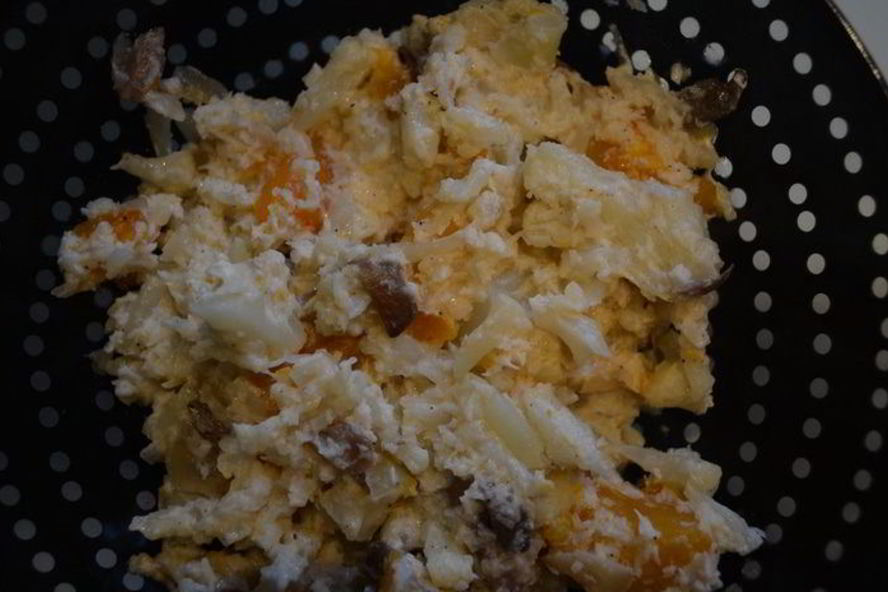 Рецепт овощного рагу с кокосовым молоком и грибами