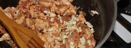 овощное рагу с куриным филе и булгуром. Шаг 5