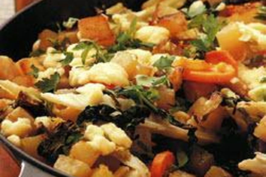 Рецепт овощного рагу с сыром