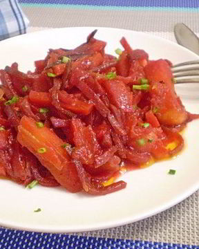 Овощное рагу со свеклой