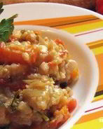 Овощное рагу в кастрюле