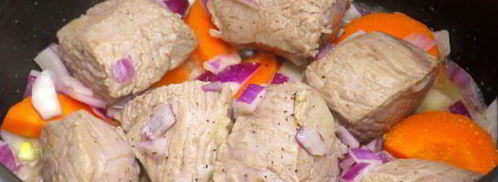 рагу из телятины с овощами в мультиварке. Шаг 4