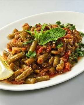 Рагу из зеленой фасоли