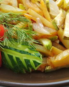 Рагу с кабачками