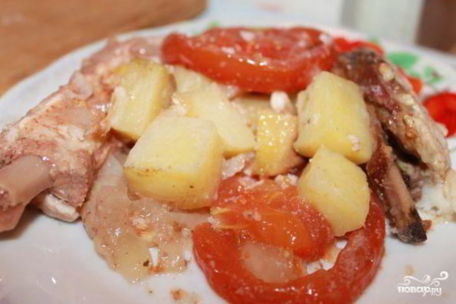 Рецепт рагу со свиными ребрами