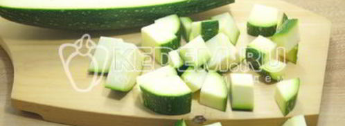 замороженные кабачки кубики для рагу. Шаг 4