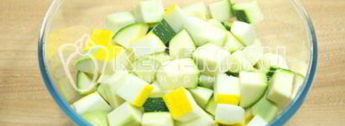 замороженные кабачки кубики для рагу. Шаг 5