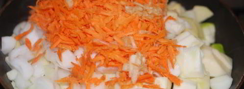 запеченное овощное рагу с мясным фаршем. Шаг 5