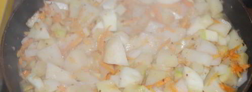 запеченное овощное рагу с мясным фаршем. Шаг 6