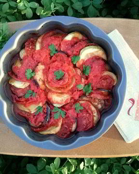 Рататуй из баклажанов и кабачков