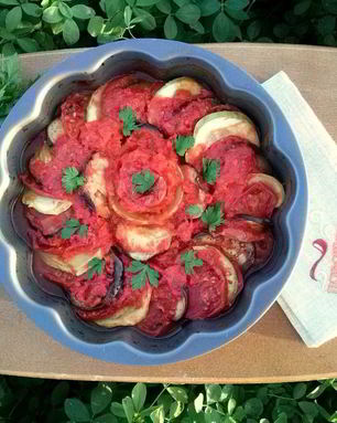 Рататуй из баклажанов и кабачков