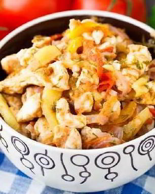 Рататуй с куриной грудкой